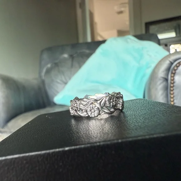 Artcarved brand vintage rare 14k, Ruby, SS and Gold Heart Ring size 6 - Picture 10 of 15